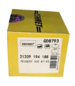 لنت ترمز جلو پژو 405 اشمیت GDB793 - Image 2