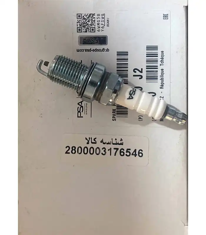 PSA-SINGLE-PLATINUM-SHORT-1 شمع تک پلاتین پایه کوتاه اورجینال اصلی پژو سیتروئن PSA مخصوص پژو ۴۰۵ و ۲۰۶ تیپ 2 و ال نود و خودروهای چینی پایه کوتاه - Image 1